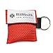 WillHealth 20 Pack CPR Mask Key Chain Ring CPR Pocket Mask Emergency Kit Rescue Face Shield with One-Way Valve Breathing Barrier for First Aid or AED Training
