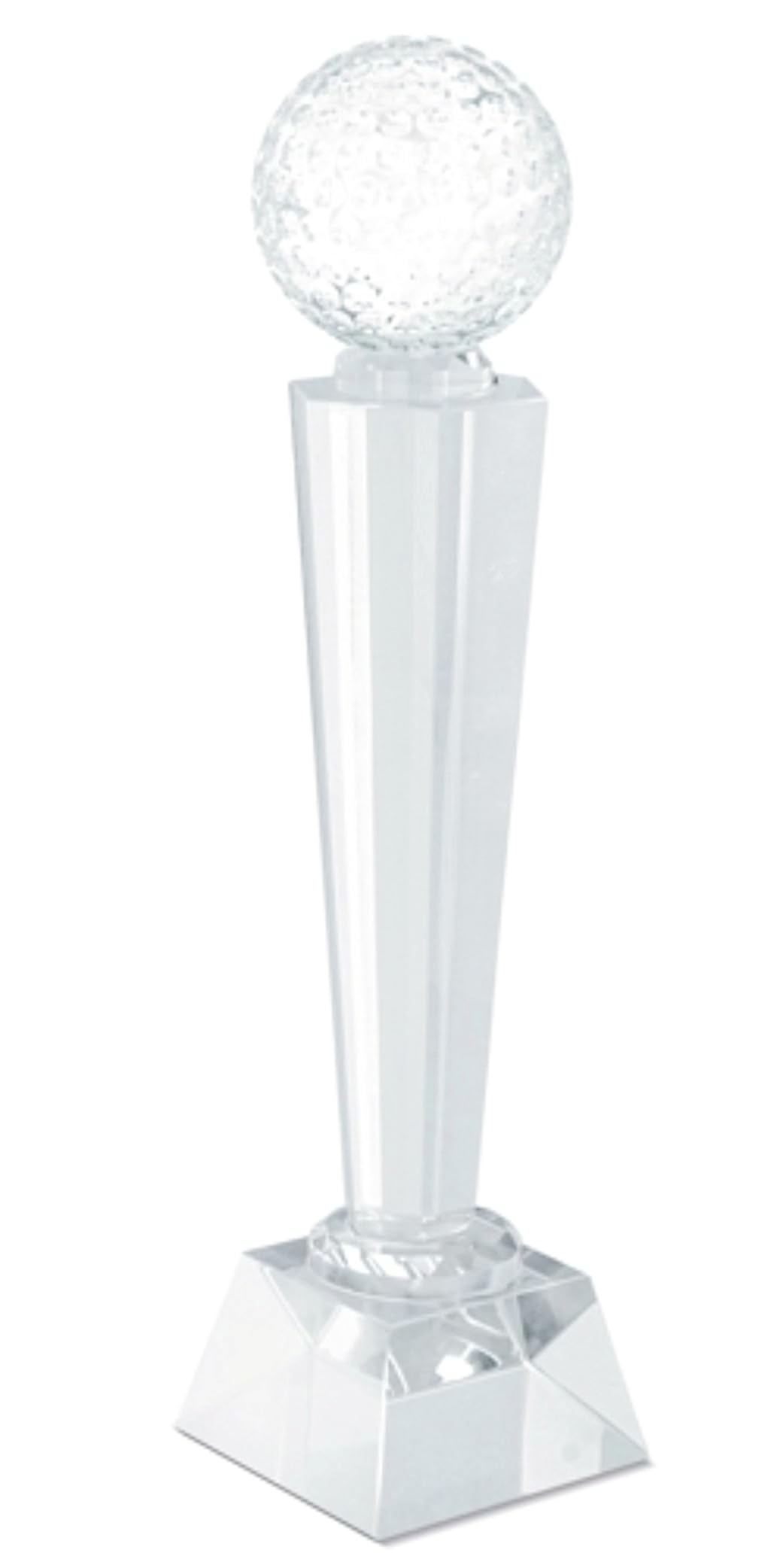 Trofeo de Golf de Cristal Grabado, Premio de 27cm de altura