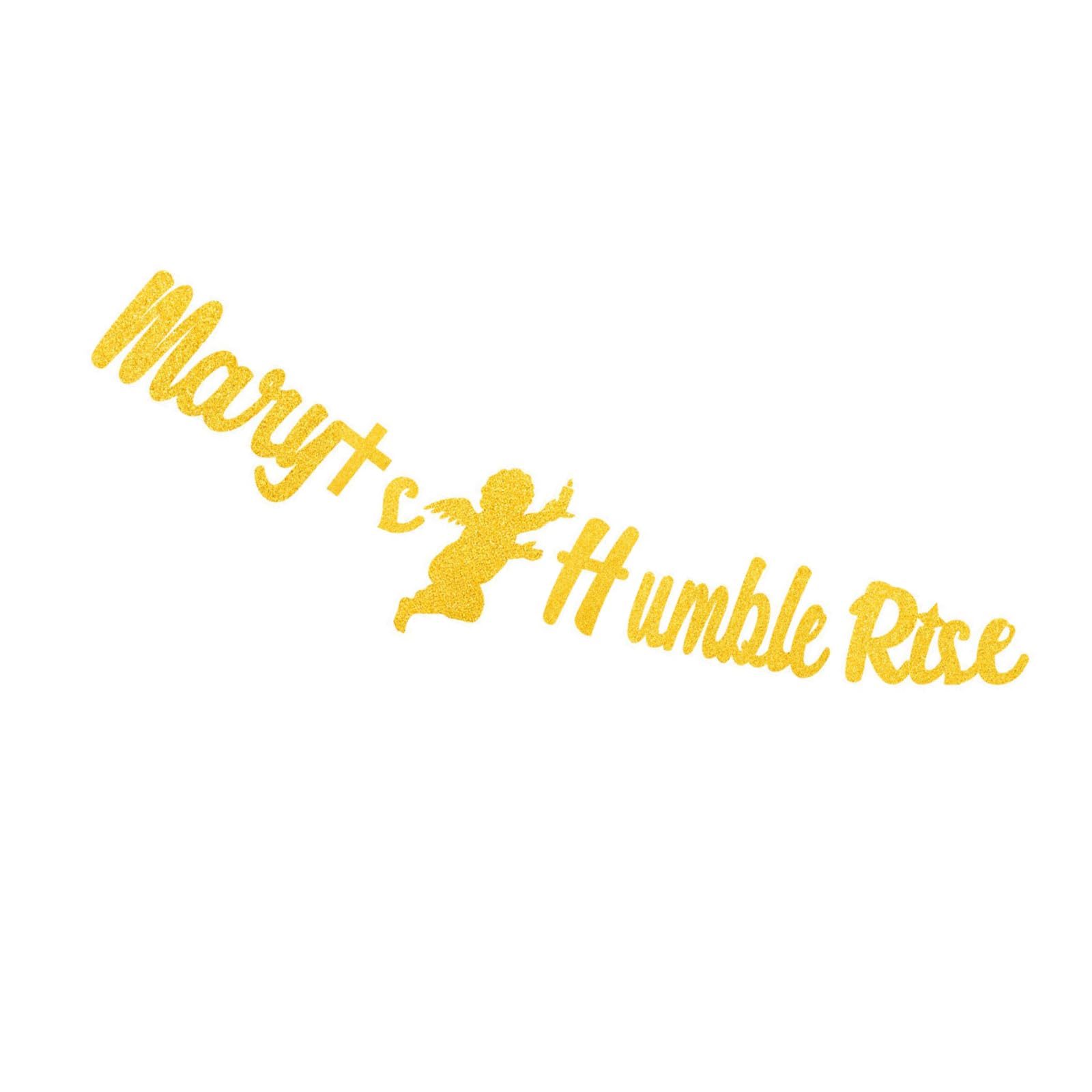 ZEPFJHE Maria Humble Rise Flag Banners with Angell Sign Day Wall Decorations Party Supplies Backdrops Garland Humble Rise Garland for Day Wall Decors Supplies Home Hanging Photo Props