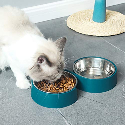 Tigela de design minimalista em forma de S para animais de estimação tigela anti-tombamento para cãe