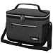 OPUX Premium Lunch Box, Insulated Lunch Bag for Men Women Adult | Durable School Lunch Pail for Boys, Girls, Kids | Soft Leakproof Medium Lunch Cooler Tote for Work Office | Fits 8 Cans (Charcoal)