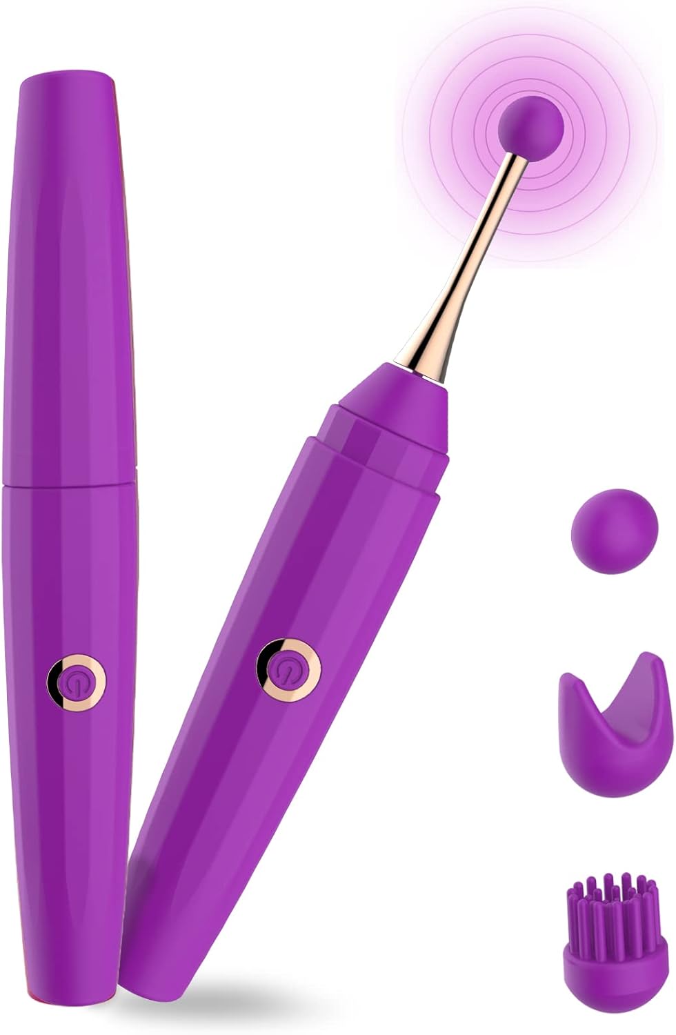 Adult Sex Toys Secret Pen Vibrator, Female Sex Toy Adult Toys with 10 Powerful Vibrations Nipple Clitoral Vibrators, Womens Sex Toys Vibrater Sexual Pleasure Tools for Women Couples Sex Toys (Purple)