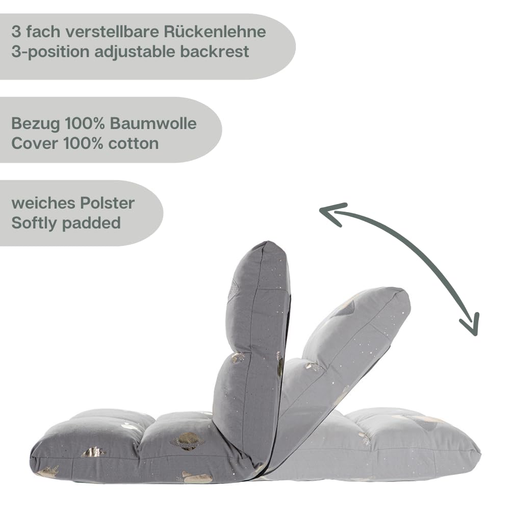 howa 2 en 1 Fauteuil pour Enfant + Chaise Longue - Dossier réglable en 3 Positions « Space » 86021