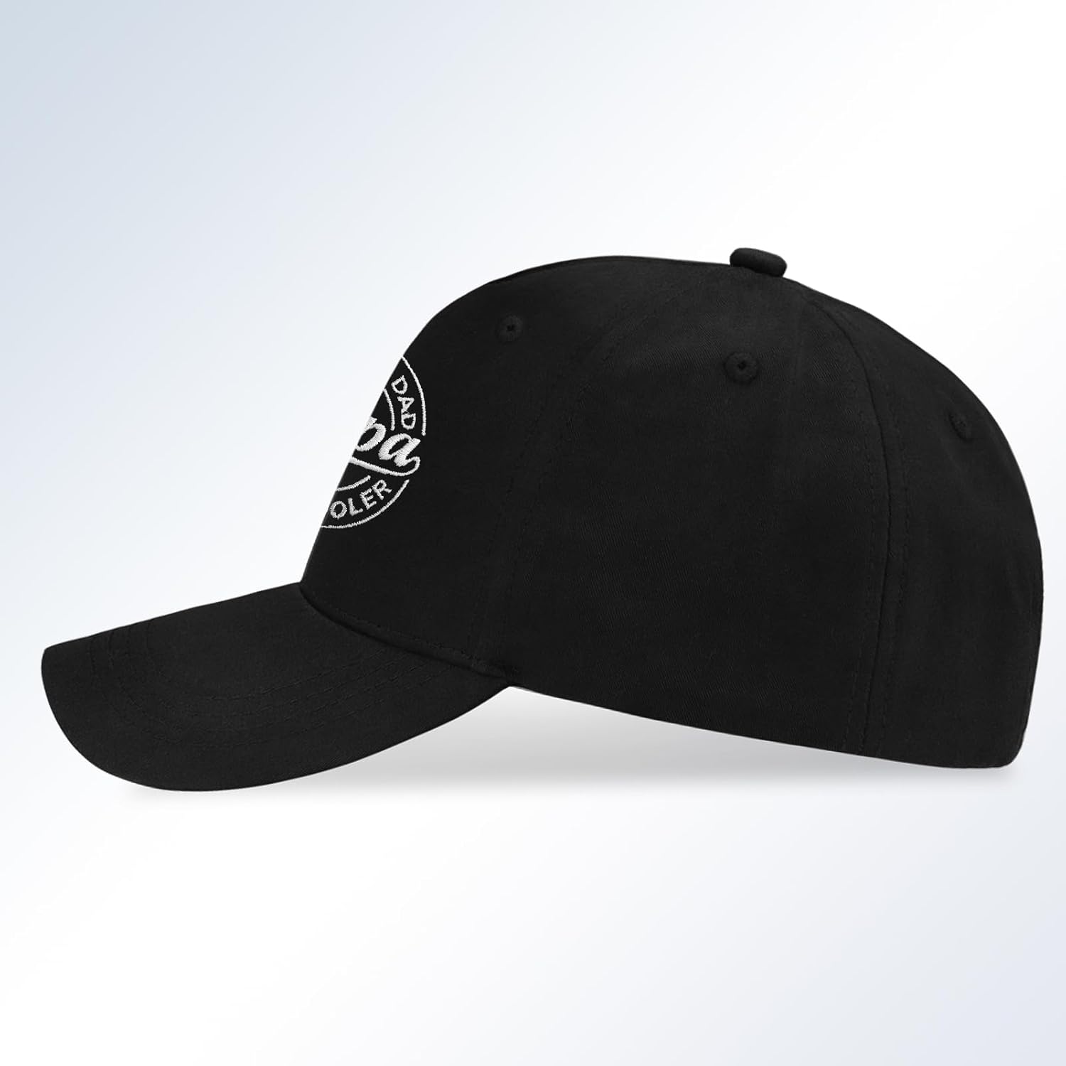 Papa Gifts, Papa Hats for Men Christmas Embroidered Letters Adjustable Baseball Cap Black - Image 6