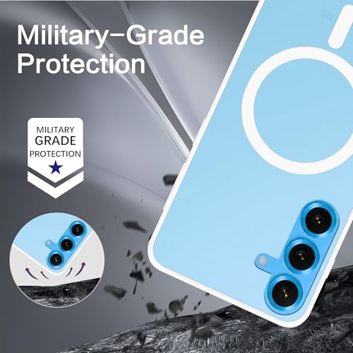 Image of amazon basics Luxury Paper Thin Case Cover for Samsung Galaxy S26 5G | Matte Finish | Compatible with magsafe | (White, Samsung Galaxy S26 5G)