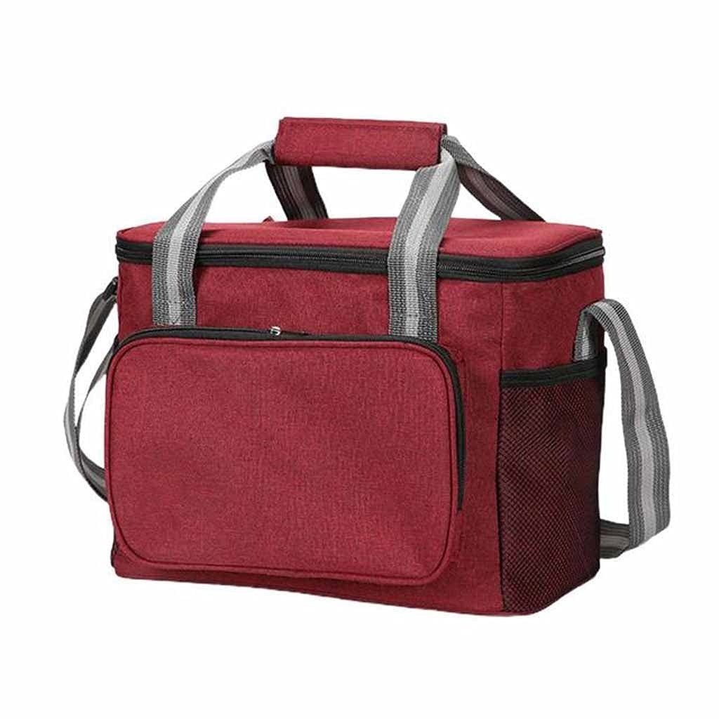 Fiambrera portátil Mejorada, Bolsa con Aislamiento térmico, Bolso para refrigerador para Mantener congelado o Caliente al Aire Libre