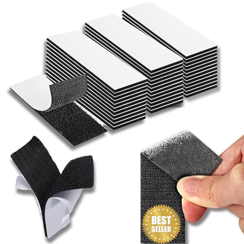 Belcro Adhesivo Doble Cara Extrafuerte. 30 Piezas Cuelga Cuadros Sin Clavos | Cinta Belcro Adhesivo Fuerte | Antideslizante Alfombra Tiras Adhesivas Para Colgar Cuadros Sin Agujeros | No Mas Clavos