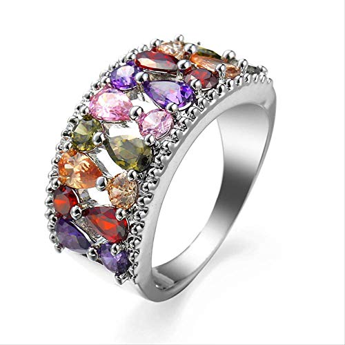 Topaze multicolore bague argent femme le symbole d'une promesse
