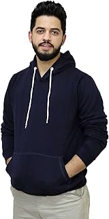 سويت شيرت بقلنسوة من القطن من OneHand ، أزرق