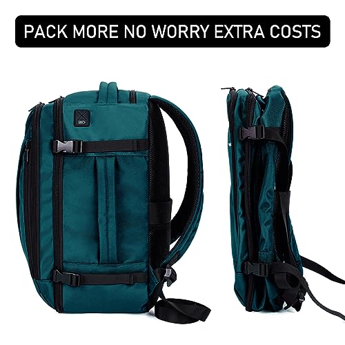 Image of ECOHUB Travel Backpack 18x14x8 Frontier Airlines Personal Item Bag Teal