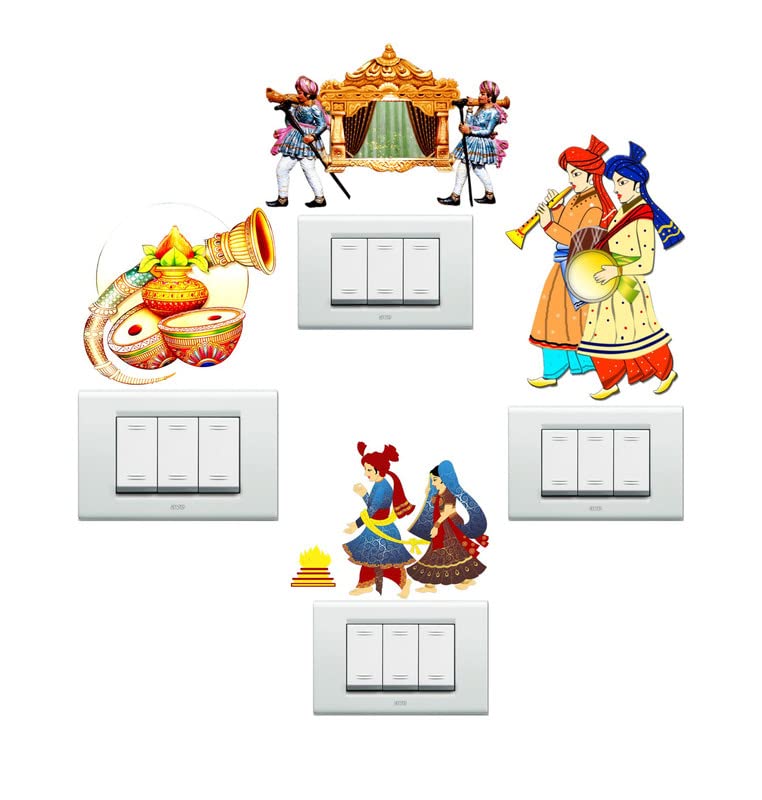 SK Graphics Marriage Switch Wall Sticker (Multicolor PVC Vinyl) (B09Z7T3B4T) Amazon Price History, Amazon Price Tracker