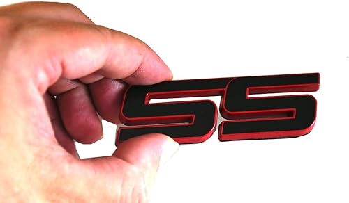Miniatura 2 de 3 calcomanías de metal SS para puerta delantera, emblema de automóvil, repuesto para Chevy Camaro 06-10 (línea roja)