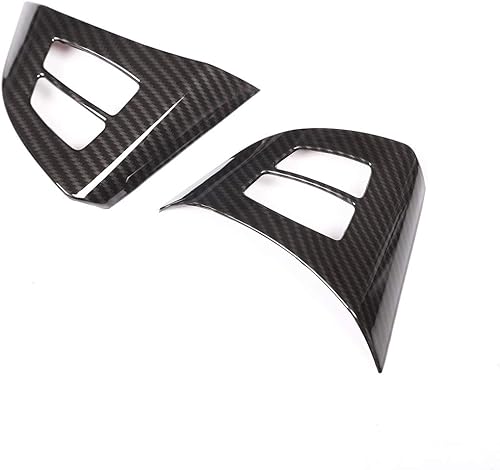 Miniatura 2 de YIWANG - Embellecedor de fibra de carbono ABS para volante de coche, para BMW X5 X6 E70 E71 2008-2013