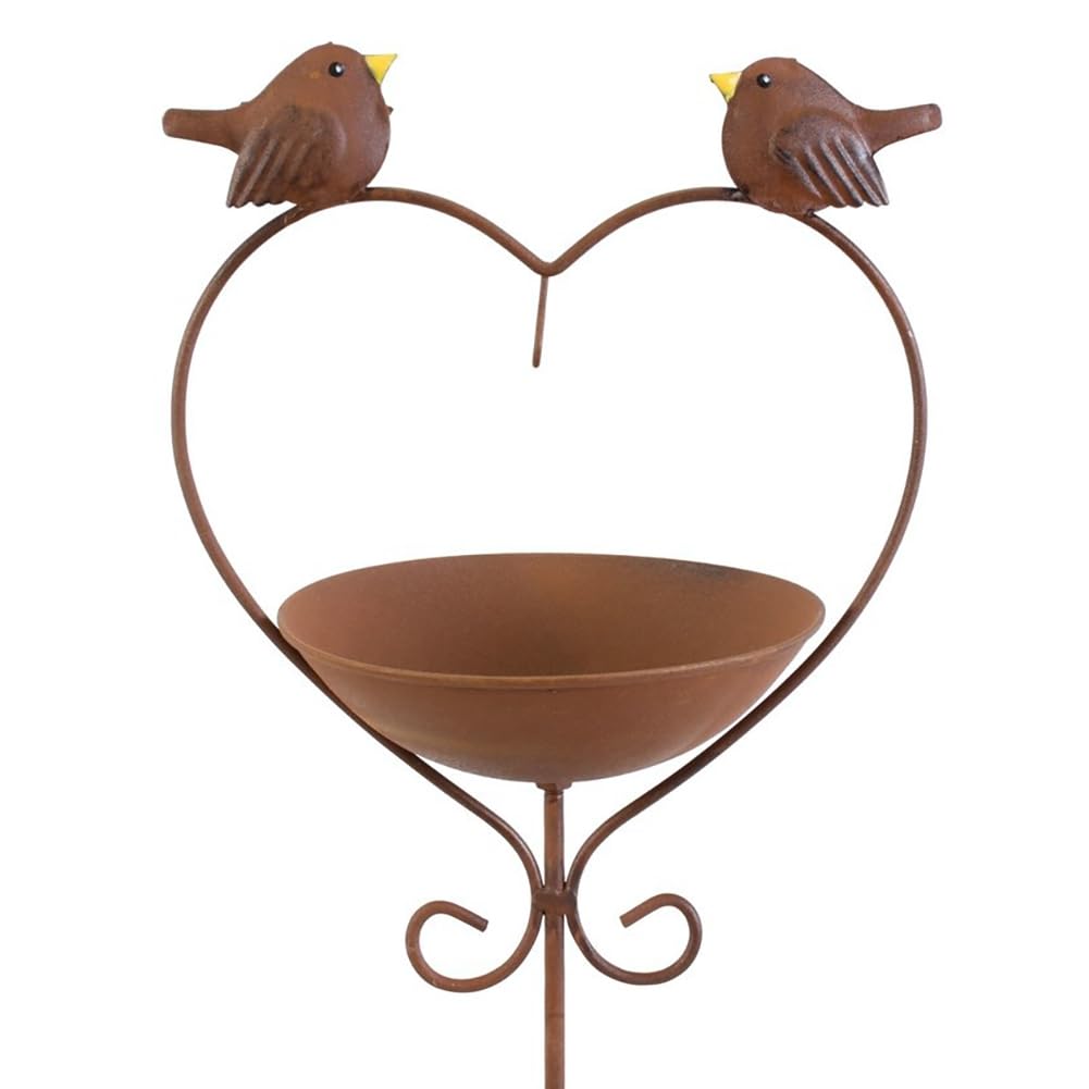 Mangeoire à oiseaux en métal extérieur pour balcon et cour
