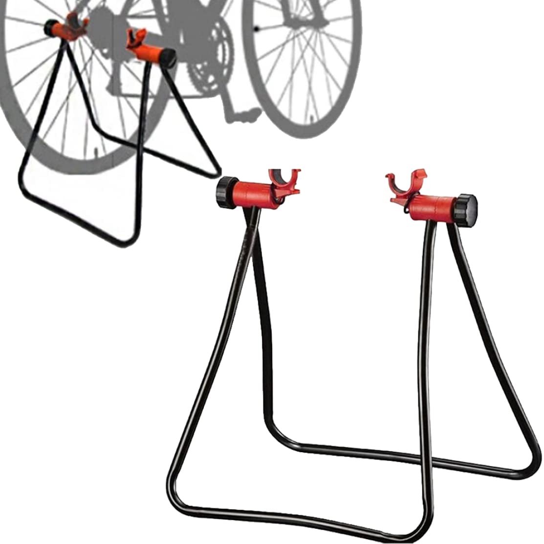 Support de vélo pour l'entretien Support de réparation vélo Pliable Plancher en Aluminium réparation Portable réglable en Hauteur pour Une Utilisation intérieure et extérieure
