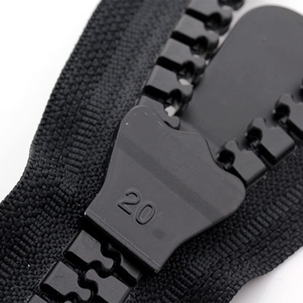 Apparel Hardware Supplies 20 Black Zipper with Sliders,70cm-100cm Super Large Resin Zipper for Parka Down Jacket Coat Tent DIY Sewing,1pcs(90cm)
