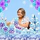 Fuwraixis 3 Etagen Frozen Kuchen Stand, Schneeflocke Karton Kuchen Stand, Kuchen Dekorationen, Prinzessin Thema Geburtstag Party Dekorationen für Mädchen und Kinder