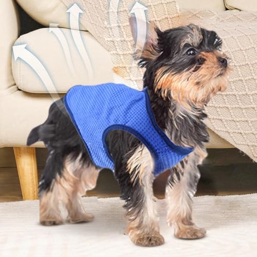 Kühlweste für Hunde – Reflektierende Kühljacke für Haustiere, verstellbarer Kühlmantel für Hunde | Leichte und bequeme hautfreundliche Hundeweste, atmungsaktives Hundekühlshirt, sommerliche kühlende H