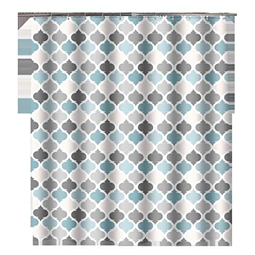 Fnho Antibactérien Rideau de Douche,Moule Résistant Rideau de Douche,Rideau de Douche imperméable à épaississement Simple, Rideau de Douche de Luxe léger à partition, A, 80 x 180 cm Cover