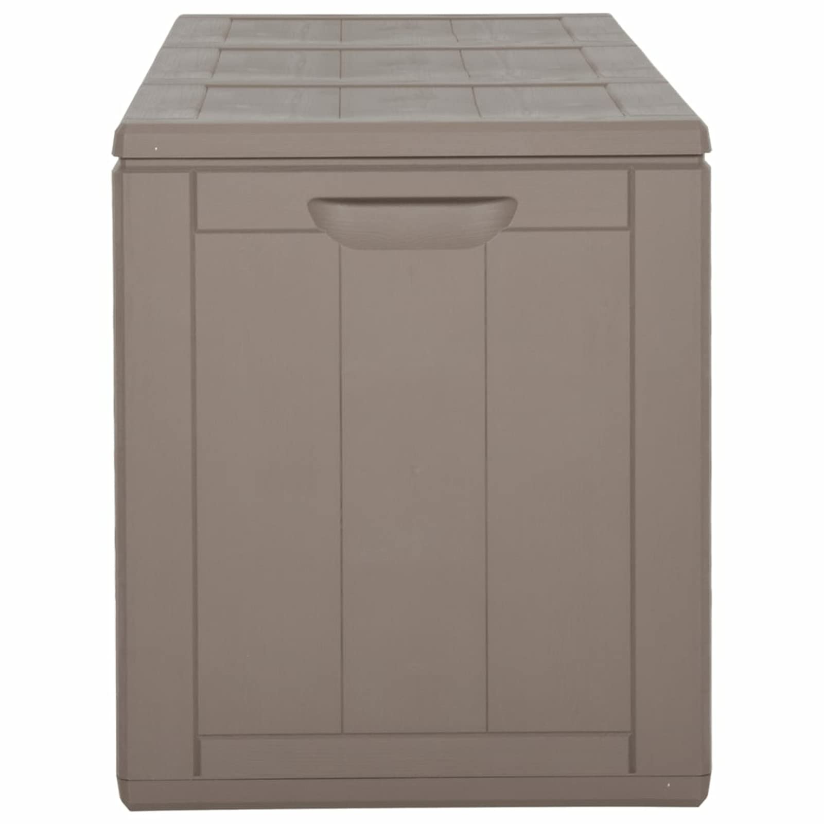 Tidyard Baule da Giardino Marrone,Cassapanca Contenitore da Esterno,Cassapanca da Giardino per Esterno,Baule da Esterno Grande 90 L/180 L/270 L/320 L/420 L Nero in PP