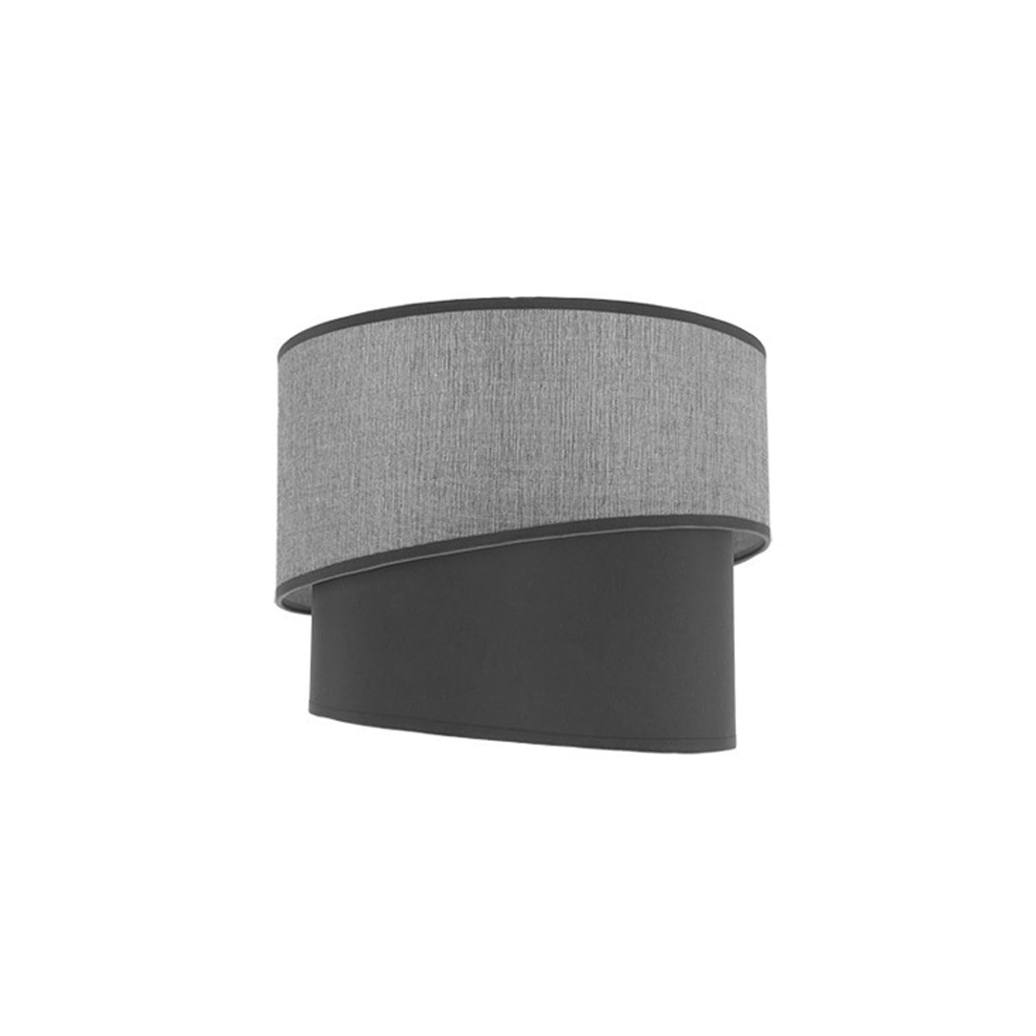 Abat-jour pour lampe E27 suspendu gris cylindrique plafonnier VoltShine