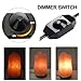 haraqi Himalayan Salt Lamp Cord and Bulb with Dimmer Switch,Original Replacement Cord Bulb for Salt Rock Lamps, 6ft Cord