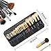 OCHEAL Makeup Brush Holder,Makeup Brush Organizer,Travel Makeup Brushes Bag Cosmetic Bags Pouch for Women Brushes Case Makeup Artist -Black Rhombus