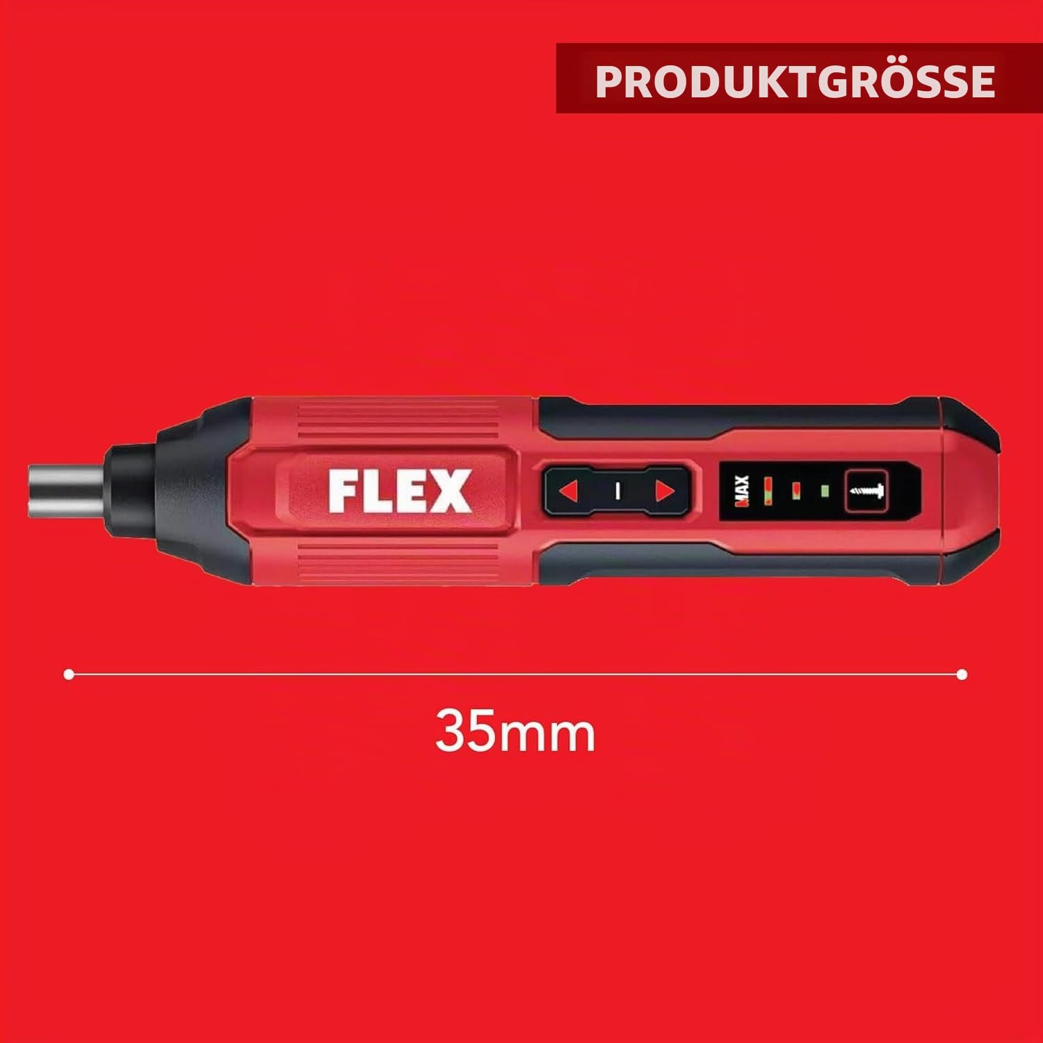 FLEX SD 5-320 4 Akku-USB-Schraubendreher, 4 V Elektroschrauber im Taschenformat mit 3 Drehmomentstufen, LED-Licht und USB-Aufladung