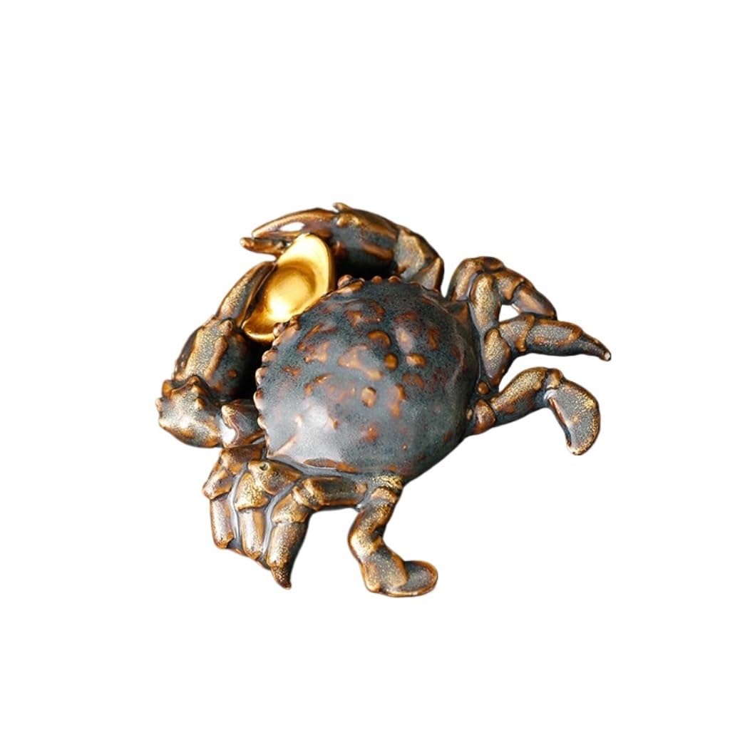 SAMCIOI Tea Pet Kung Fu Tea Set Ceramic Crab Tea Pet Creative Desktop Ornaments Home Decorations Coffee Table Ceremony Accessories Teaware Ornaments