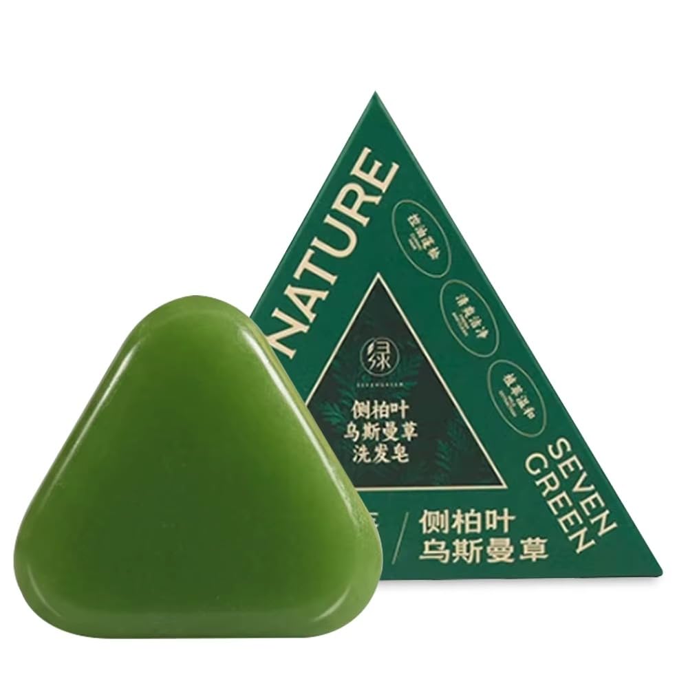 Asrina Seven Green Shampoo Bar – Natural Hair Cleansing Bar for Dandruff Control, Hair Growth & Scalp Care – Sulfate-Free Eco Hair Care – 80g-image-38
