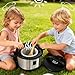 Joyano 15-PCs Wooden Air Fryer/18-PCs Pressure Cooker Playset for Kids Pretend Cooking Toy with Food Accessories Utensils Montessori Kitchen Role Play (Pressure Cooker)