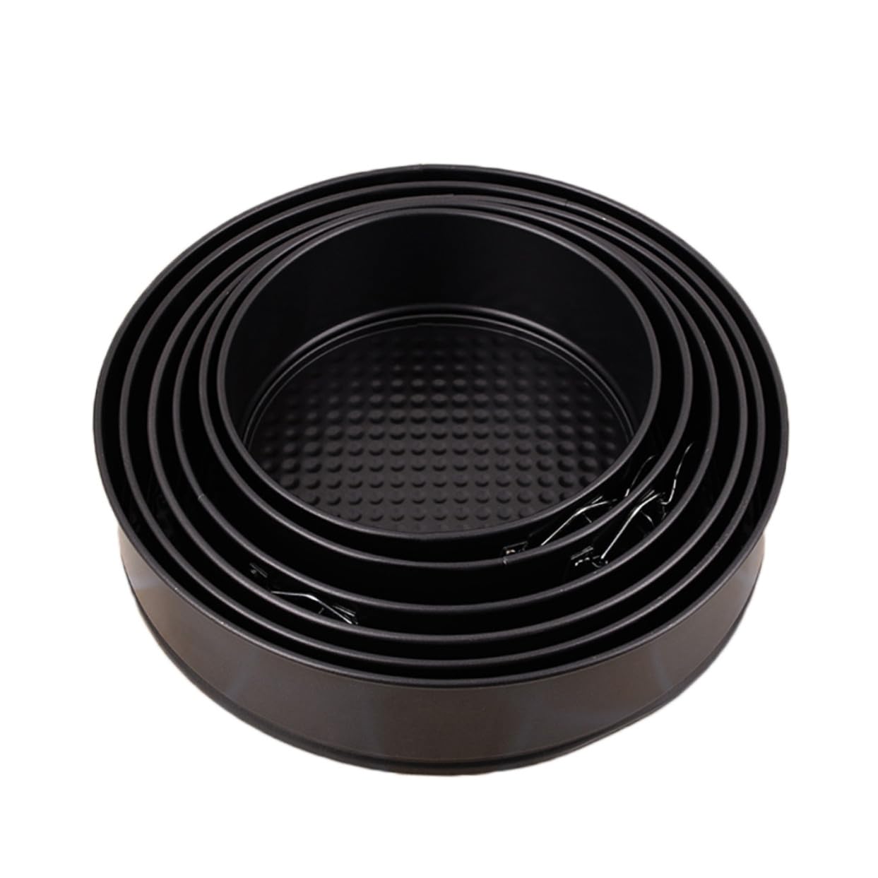 6 Piezas Moldes Redondos para Pasteles Acero al con Base Elevadora Panal Antiadherente Fácil de Limpiar para Horno Refrigerador y Lavavajillas para Fiestas y Bodas