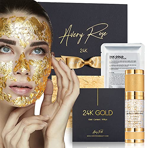 BRÜUN 24K Pure Gold Leaf Face Masks Remedy