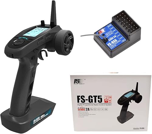 Miniatura 6 de Flysky FS-GT5 2.4G 6CH - Mando a distancia con transmisor FS-BS6 receptor para RC Car Crawler Boat