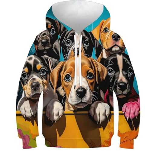 Sweat chiots 3D une idée cadeau d'anniversaire originale pour fille et garçon de 14 ans