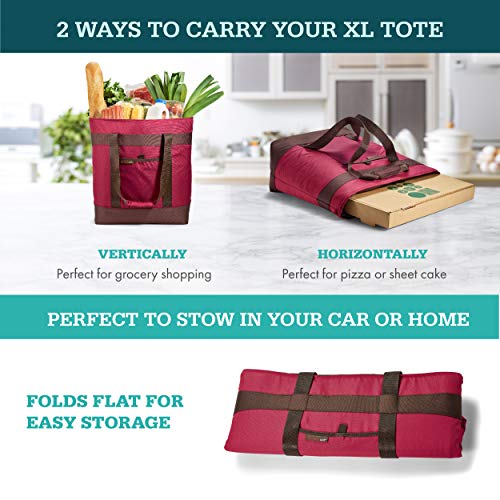 Rachael Ray Jumbo Chillout Thermal Tote, 10-Gallon Capacity Insulated Bag, Reusable, 22.5