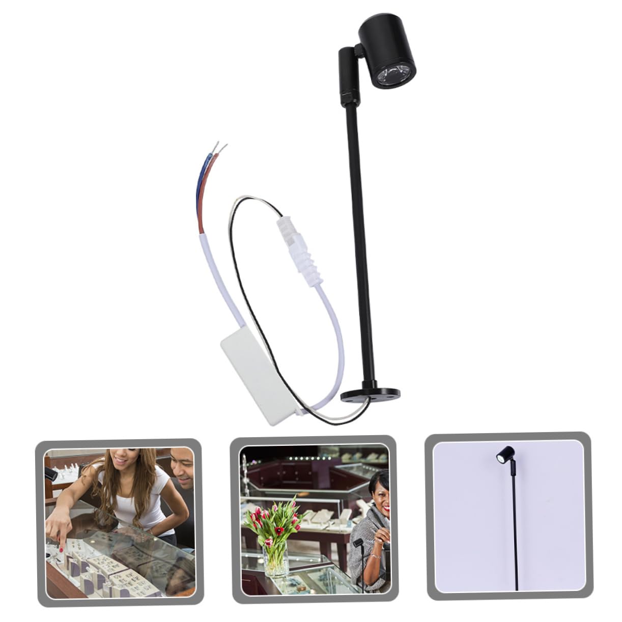 Gadpiparty LED Small Spotlight for Jewelry Display Indoor Lighting Natural Non Flickering Light Durable Stable Design for Home Dressers Cabinets and Retail Spaces