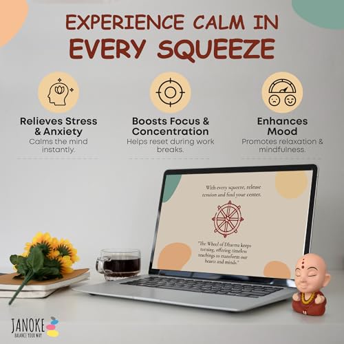Funny Stress Balls for Adults – Zen Style Squishy Squeeze Toy, Hilarious Gag Gift for Coworkers, Men &amp; Women – Unique Stress Relief Desk Toy