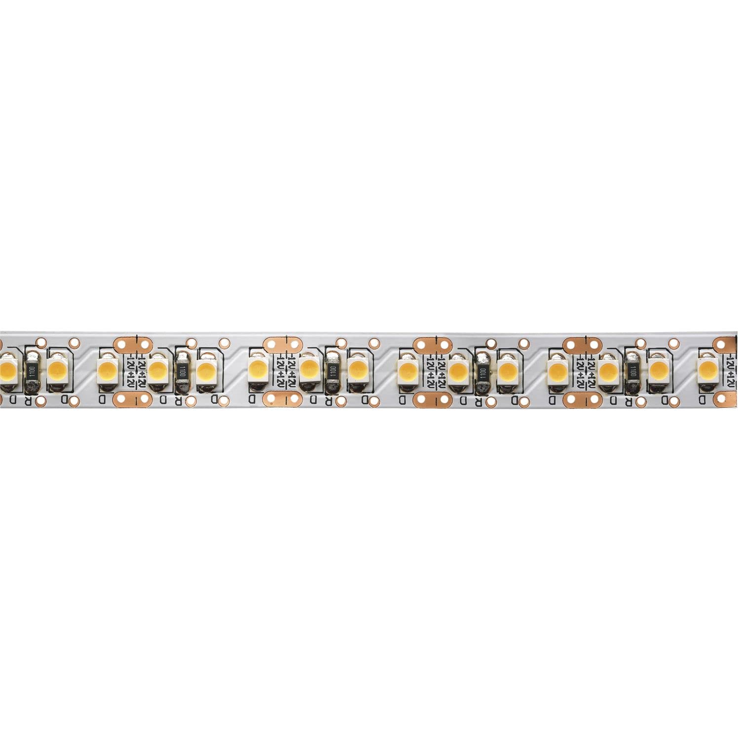 L&S Meccano taśma LED, samoprzylepna, o dużej intensywności światła w kolorze ciepłej bieli 3000 K, IP20, elastyczna i dzielona taśma LED 12 V, 5 m