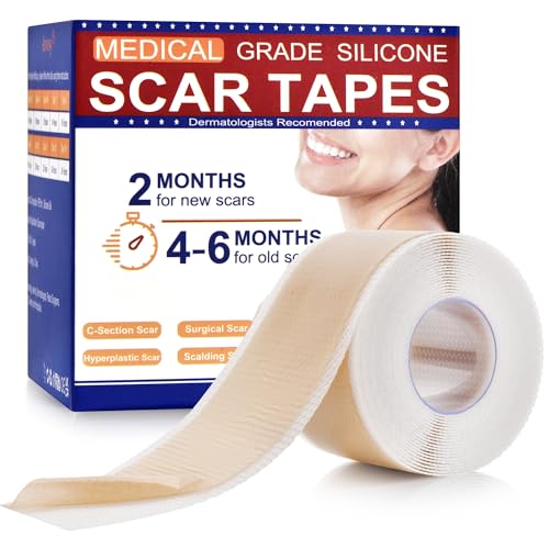 Silicone Scar Tape for C-Section Recovery Medical Grade Silicone Scar Sheets for Surgical Scars Hyperplastic Tummy Tuck Keloid 1.6