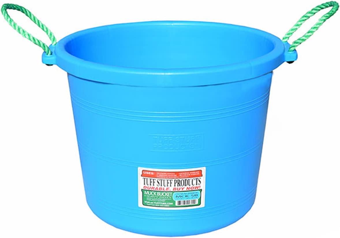 Tuff Stuff Products MCK-SB 70 qt. Muck Bucket, Sky Blue