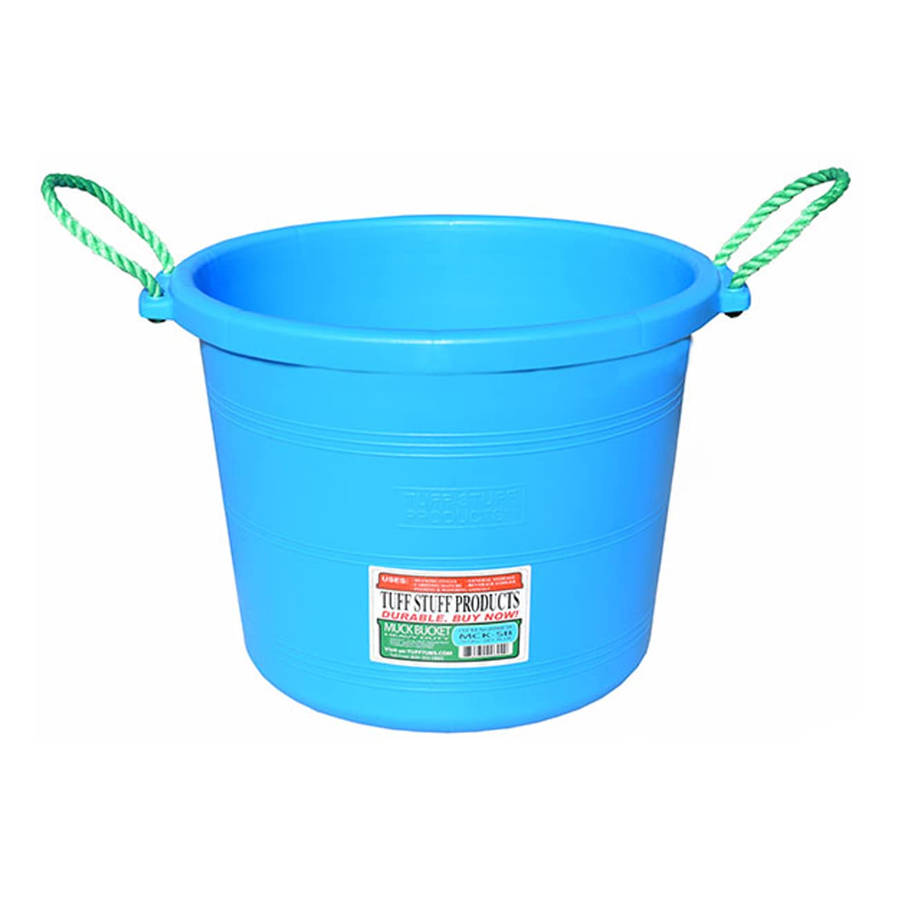 Tuff Stuff Products MCK-SB 70 qt. Muck Bucket, Sky Blue
