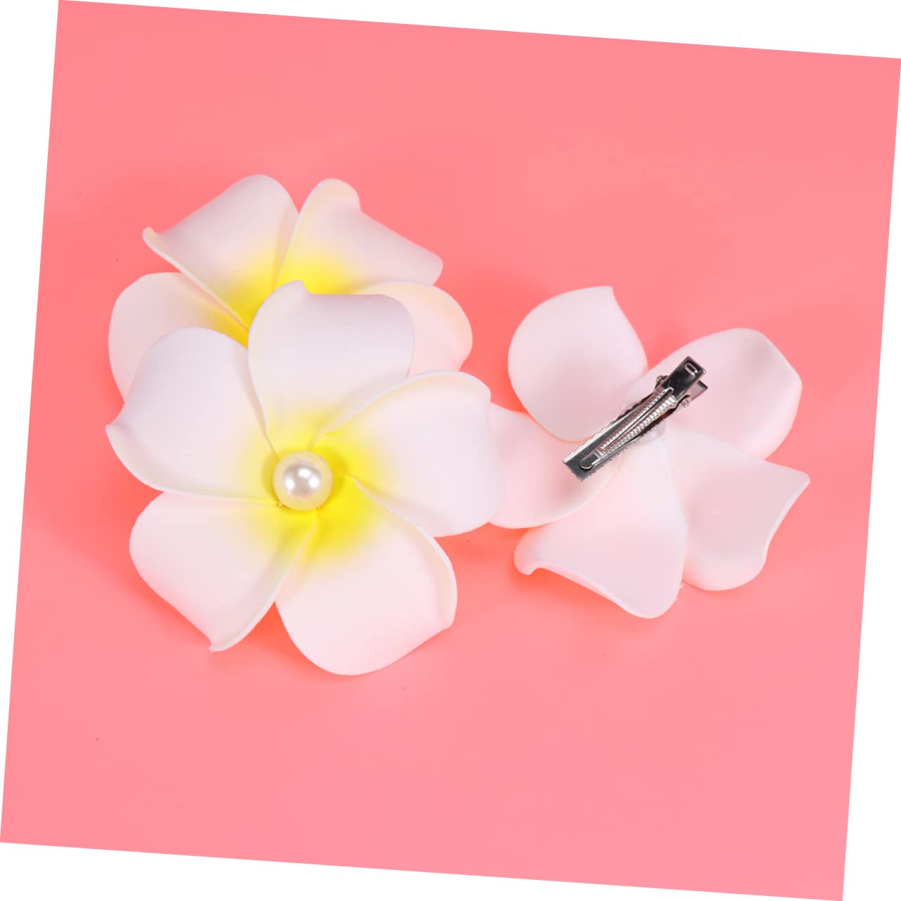 FOMIYES Juego De 3 Elegantes Horquillas De Novia Con Diseño De Frangipani Accesorio Para El Cabello Para Mujer Para Fiesta En La Playa 8 Unidades X 3