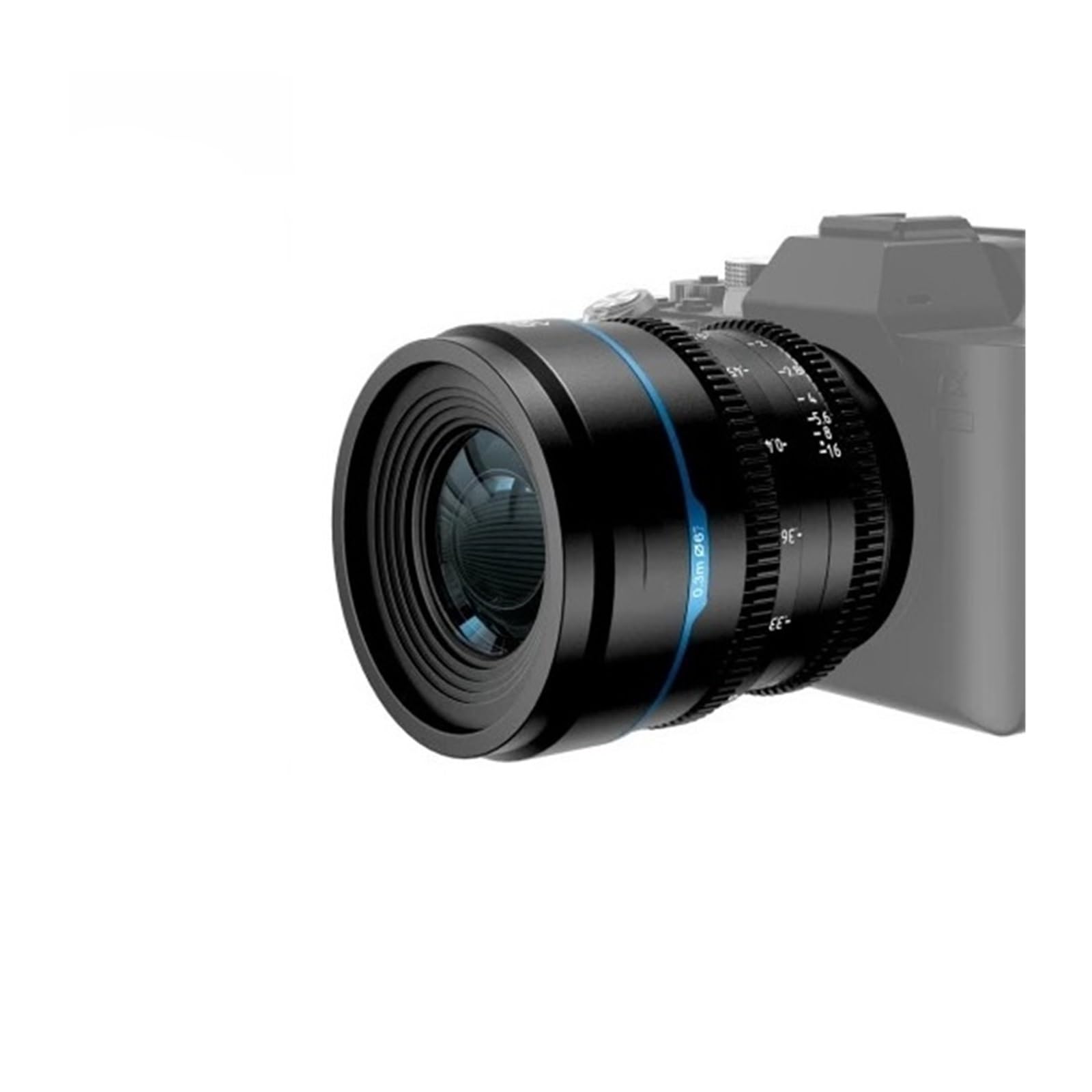Compatibile con obiettivo cinematografico Sony E, 16 mm T1.2 S35 | Gamma 24mm 35mm 55mm 75mm, montaggio multiplo, compatibile con EXL RF MFT, adatto for FX3 ZV-E1 GH5(55mm,BLACK_E-CARD)