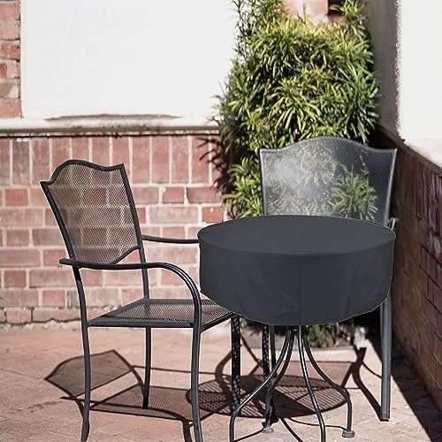 YHINGG Patio Round Tabel Cover Waterproof 32 Inch 600D Oxford Outdoor Table Cover for Winter DustProof Heavy Duty by YHINGG - Image 5
