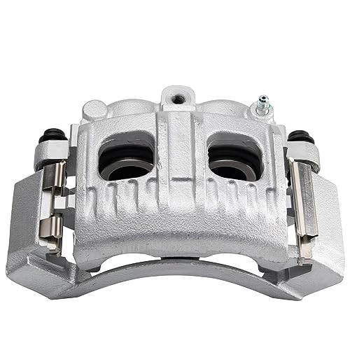 Image of Detroit Axle - Front Brake Calipers w /Brackets Replacement for Ford F-150 F-250 Lobo Expedition Lincoln Navigator - 2pc Set