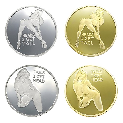 image for Hankyky Sexy Woman Commemorative Alloy Coin Souvenir Coin Woman Luck C