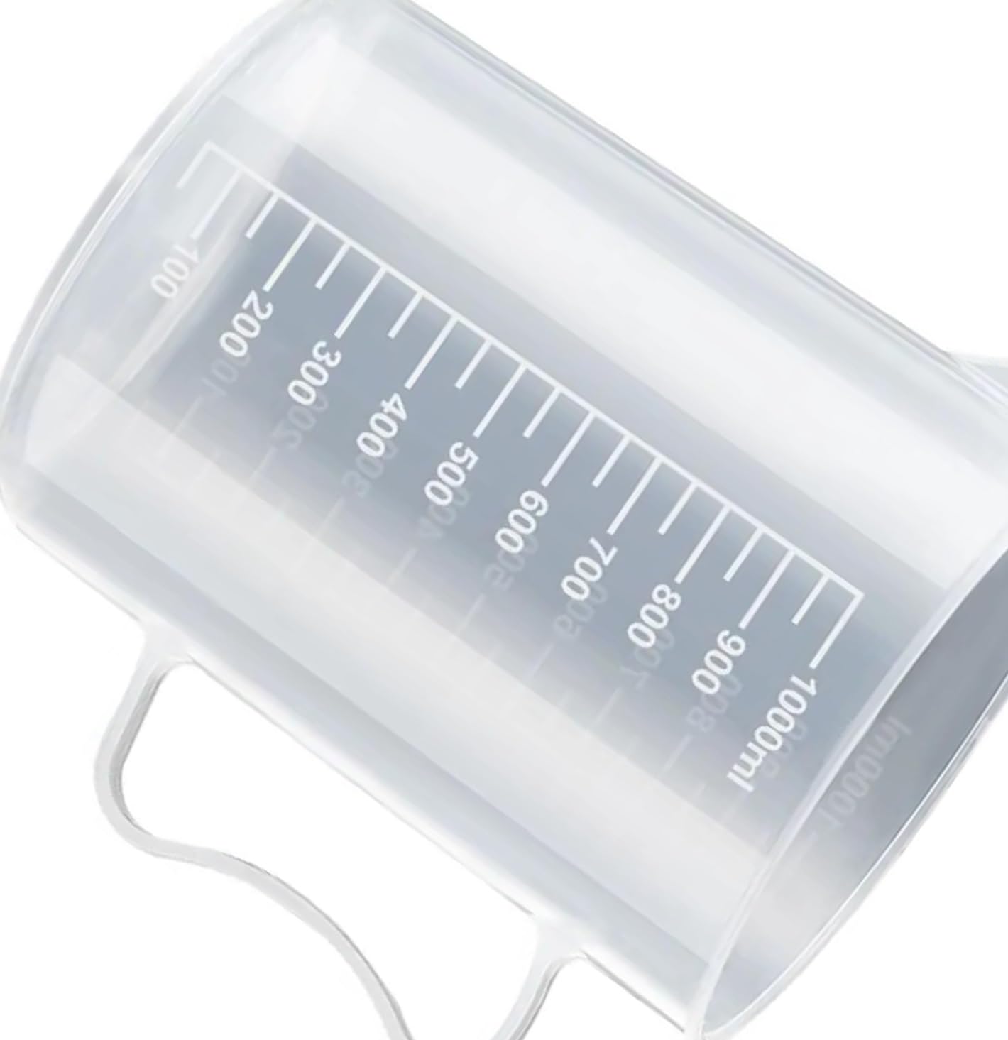 Vaso medidor de plástico transparente de gran capacidad con tapa, vaso mezclador graduado for uso en cocina y laboratorio(2000ml(with a lid))