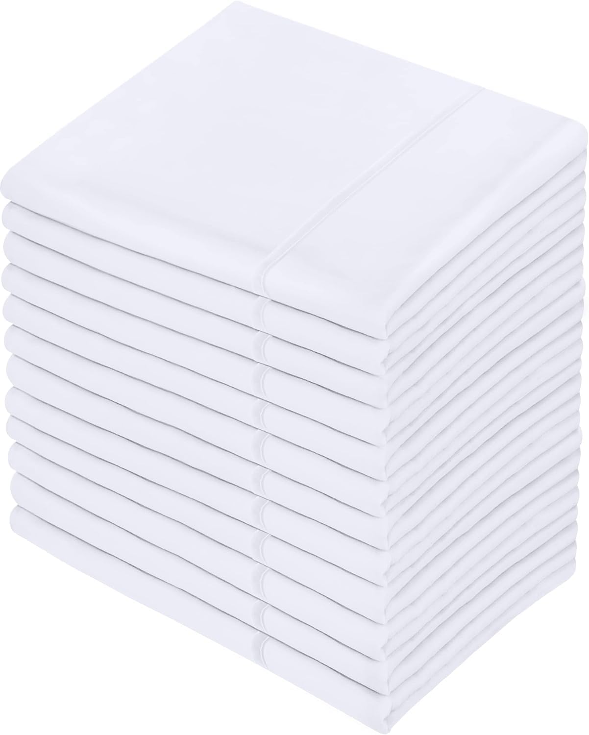 Utopia Bedding - Pillow Cases - (Bulk Pack of 120) - OEKO-TEX - 50x75 cm - 100% Brushed Microfiber Pillowcases with Envelope Closure, pillows not included - Wrinkle, Fade, & Stain Resistant - White
