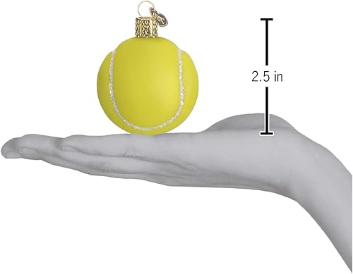 Vista 32 de Old World Christmas Adorno de cristal soplado de baloncesto para árbol de Navidad, decoración navideña artesanal, colección deportiva